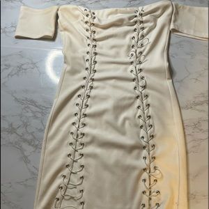 Forever21 White mini club dress